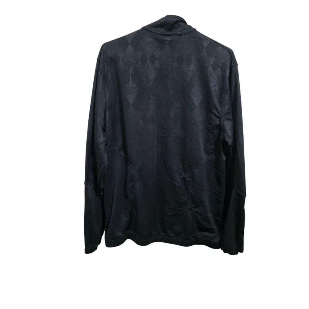 Air Jordan Track Jacket Geo Metric Pattern Black Men's Size L